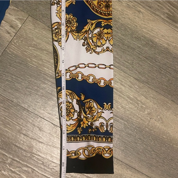 Va Va Voom royal gold link off shoulder bodycon dress size large - Picture 5 of 13